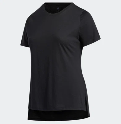Adidas Women's Plus Size Go-to Tee, Black/White