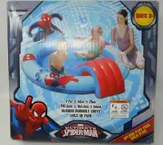 Marvel Spiderman Splash Pool with Slide 77in x 65in x 26in