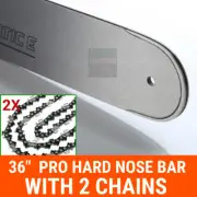 36" Chainsaw Pro Hardnose Bar & 2 Chain 3/8 063 114DL for Baumr-AG SX72 72CC