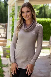 Loose Skivvy Nylon Mesh Top--VIG-VB167-Y14