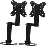 HONMEET 14-24 Inch Monitor Wall Mount Bracket Adjustable Tv Mount Sturdy Bracket for Home Office