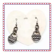 Brighton Corby Heart Retired French Wire Earrings
