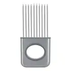 Stainless Steel Onion Holder Fruits Veg Meat Cutter Slicer Peeler Chopper
