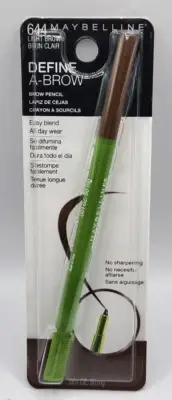 MAYBELLINE DEFINE A BROW EYEBROW PENCIL All Day Wear- LIGHT BROWN 644