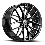 17x8 Spec-1 SP-61 Gloss Black & Machined Wheel 5x110/5x4.5 (42mm)