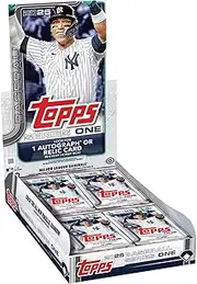 2025 Topps Series 1 Baseball Trading Card MLB Hobby 20 Pack Box (1 Autograph or Relic)