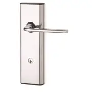 Lockwood Satin Chrome Pearl Nexion Vision Mechanical Entrance Lockset Spire Lever