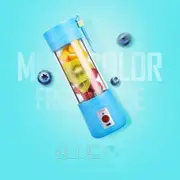 2S Portable USB Electric Juicer Cup Fruit Vegetable Juice Extractor Blender - Blue