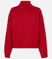 [Brunello Cucinelli] Brunello Cucinelli Monili cashmere turtleneck sweater AU 14 red