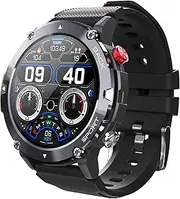 GAMSARO Military Smart Watches for Men 1.32'' HD Rugged Smartwatches Answer Calls Heart Rate Monitor Fitness Waterproof Tracker Compatible with Android and iOS Phones