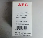 AEG LS 7K.10 910-304-205-WI0 CONTACTOR 32A 15HP 72VDC COIL QUANTITY! NEW! WOW!