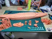 3D Printed 1/350 British Royal Navy BARHAM Battleship Unpainted Model Kit