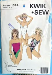 Kwik Sew 1524 Sz 4-10 Misses Swinsuit