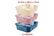 TETRA BASKET 35.5X28X12CM Kitchen Bathroom Shower Storage Container Handle