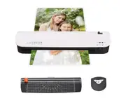SL399 Laminator Machine Set A3 Size Hot and Cold Lamination 2 Roller System with 25 A3/A4/A5/A6 Laminating Pouches Corner Rounder for Home Office School S
