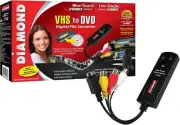 Diamond VC500 USB 2.0 One Touch VHS to DVD Video Capture Device with Easy to use