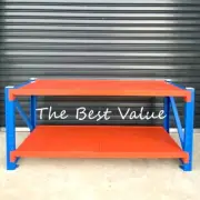 Heavy Duty Warehouse Workbench Shelving Matte Black 400kg Work Bench Workbenches