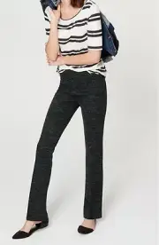 Ann Taylor LOFT Spacedye Pull On Trousers Pants in Marisa Fit Size X-Large Grey