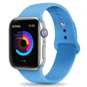 Silicone Apple Watch Band Sport Loop For Apple Watch 44mm Sky Blue