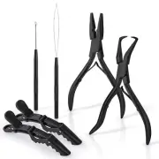 Hair Extension Beading Tool Kit Stainless Steel Micro link Bead Closer Pliers