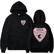 XPLR Sam And Colby Ouija Hoodie Long Sleeve Streetwear Women Men Hooded Sweatshirt Fashion Clothes-sinku Black M