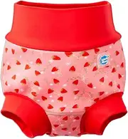 [Splash About] Baby & Toddler Happy Nappy Duo Reusable Swim Nappy with Silver Lining, Strawberry Field, 2-3 Years