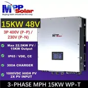 15kw 3 phase 48v Hybrid MPP Solar Inverter PV 1000v MPPT outdoor VDE IP65 CE