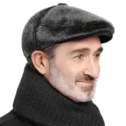 Winter for Men Outdoor Hat, Beret Flat Newsboy Gatsby Hats Large Upgraded