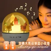 在飛比找生活市集優惠-旋轉木馬八音盒小夜燈