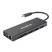 Simplecom CHN612 USB-C 12-in-1 Multiport Docking Station Dual HDMI + VGA Triple Display Gigabit LAN CHN612