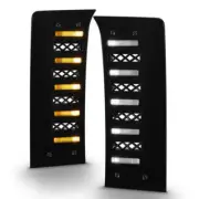 Black Clear Lens LED DRL Vent Lights for 22-24 Toyota Tundra w/Factory Bumper 2p (for: Toyota)