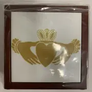 3dRose ph-108309-1 Claddagh Tile Pen Holder, 5"