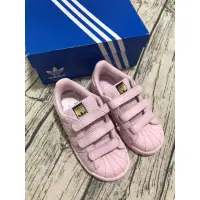 在飛比找蝦皮購物優惠-Adidas superstar 粉色小童鞋16cm