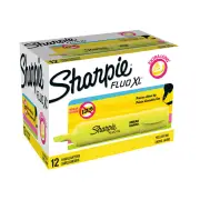 Sharpie Fluo XL Highlighter Yellow - Box of 12