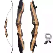 62" Wooden Takedown Recurve Bow Set 30-60 Lbs Right Hand Archery Bow