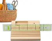 Ruler Racks - Wooden Ruler Rack, Quilting Ruler Storage | Quilting Ruler Rack Organizer, Wood Spools Rack Quilt Ruler Holder Stand Holder Beech for Sewing Tool Large Pins Tacks Bobbins