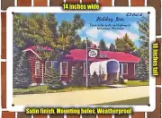 METAL SIGN - Wisconsin Postcard - Holiday Inn, Three Miles South On Highway 51,