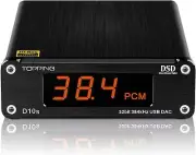 Topping D10s Mini USB DAC CSS XMOS XU208 ES9038Q2M OPA2134 Audio Amplifier