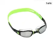 Michael Phelps Ninja Adult Unisex Goggles, Black/Green w/Pouch