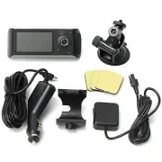 DVR Video GPS Car Logger Vehicle Recorder Dash Cam G-Sensor Dual Len Camera