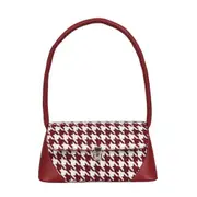 Simply Crossbody Bags Retro Houndstooth Shoulder Messenger Bag Purse Autumn Small Handbag for Women