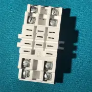 Relay socket, 8-pin rectangular for DPDT, 10 Amp, not din mount