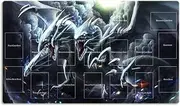 Mlikemat New Playmat Blue-Eyes Ultimate Dragon Mouse Pad TCG CCG Trading Card Game Mat + Free Bag (ZD014-106)