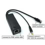 48V to Active Isolated PoE Splitter IEEE802.3af 12V2.5Adapter Injector poe split