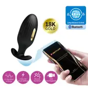 Electric Impulse Anal Plug Vibrator App Controlled Vibrating Butt Plug Sex Toy
