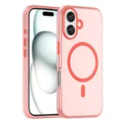 For iPhone 16 Plus Case, Compatible with MagSafe Frosted Cover, Red