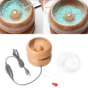 Electric Bead Spinner Wood Bowl with Needle Beading Needle Beads Loader Easy to