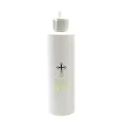Refillable Holy Water Container with Golden for Cross Screw Lid Empty Water Bott