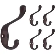 (5 PACK) Oil Rubbed Bronze Hook - 3-3/4"