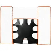 3 in 1 Lacrosse Goal with Backstop and Target Steel Frame Quick Setup Net for